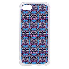 Colorful Sugar Skull Cat Pattern Iphone Se by ExtraGoodSauce