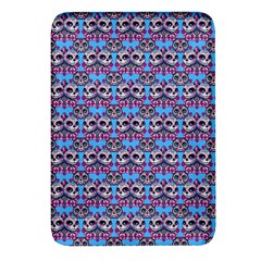 Colorful Sugar Skull Cat Pattern Rectangular Glass Fridge Magnet (4 Pack) by ExtraGoodSauce