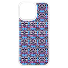 Colorful Sugar Skull Cat Pattern Iphone 15 Plus Tpu Uv Print Case by ExtraGoodSauce