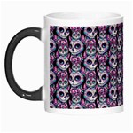 Sugar Skull Cat Pattern Morph Mug Left