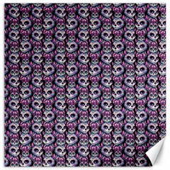 Sugar Skull Cat Pattern Canvas 12  X 12 