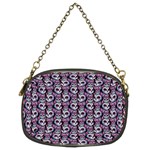 Sugar Skull Cat Pattern Chain Purse (Two Sides) Front