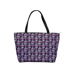 Sugar Skull Cat Pattern Classic Shoulder Handbag by ExtraGoodSauce