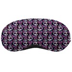 Sugar Skull Cat Pattern Sleep Mask Front