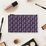 Sugar Skull Cat Pattern Cosmetic Bag (Small) Front