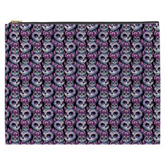 Sugar Skull Cat Pattern Cosmetic Bag (xxxl)