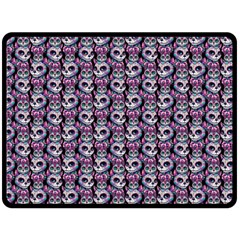 Sugar Skull Cat Pattern Two Sides Fleece Blanket (large) by ExtraGoodSauce