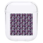 Sugar Skull Cat Pattern Hard PC AirPods 1/2 Case Front