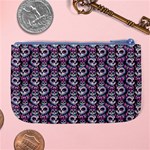 Sugar Skull Cat Pattern Large Coin Purse Back