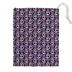 Sugar Skull Cat Pattern Drawstring Pouch (5xl)