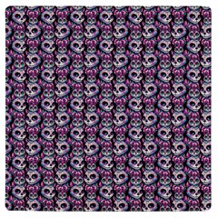 Sugar Skull Cat Pattern Uv Print Square Tile Coaster  by ExtraGoodSauce