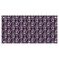 Sugar Skull Cat Pattern Banner And Sign 6  X 3  by ExtraGoodSauce