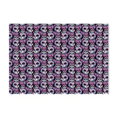 Sugar Skull Cat Pattern Crystal Sticker (a4) by ExtraGoodSauce