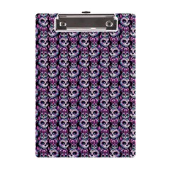 Sugar Skull Cat Pattern A5 Acrylic Clipboard by ExtraGoodSauce