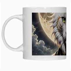 Epic Armored Cat Warrior White Mug by ExtraGoodSauce