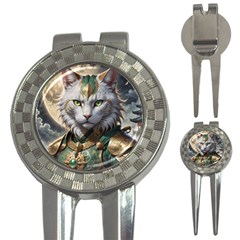 Epic Armored Cat Warrior 3-in-1 Golf Divots