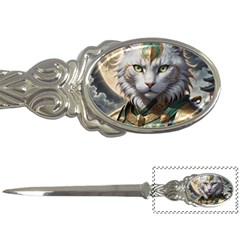 Epic Armored Cat Warrior Letter Opener