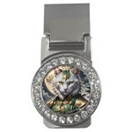 Epic Armored Cat Warrior Money Clips (CZ)  Front