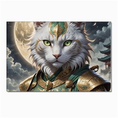 Epic Armored Cat Warrior Postcards 5  X 7  (pkg Of 10) by ExtraGoodSauce