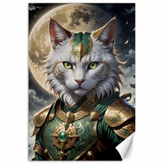 Epic Armored Cat Warrior Canvas 20  X 30 