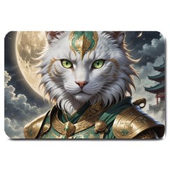 Epic Armored Cat Warrior Large Doormat