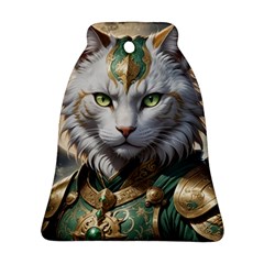 Epic Armored Cat Warrior Ornament (bell) by ExtraGoodSauce