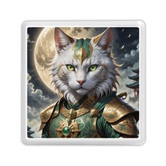 Epic Armored Cat Warrior Memory Card Reader (square)