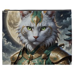 Epic Armored Cat Warrior Cosmetic Bag (xxxl)