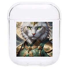 Epic Armored Cat Warrior Hard Pc Airpods 1/2 Case by ExtraGoodSauce