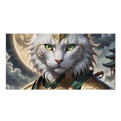 Epic Armored Cat Warrior Satin Shawl 45  X 80 