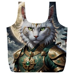 Epic Armored Cat Warrior Full Print Recycle Bag (xxxl)