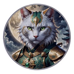 Epic Armored Cat Warrior Wireless Fast Charger(white) by ExtraGoodSauce