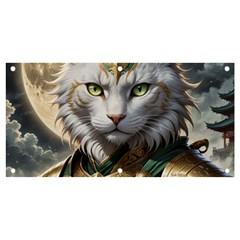 Epic Armored Cat Warrior Banner And Sign 4  X 2  by ExtraGoodSauce