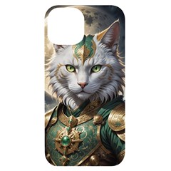 Epic Armored Cat Warrior Iphone 14 Black Uv Print Case by ExtraGoodSauce