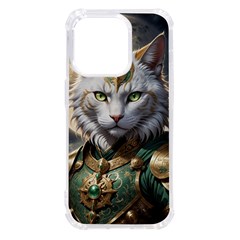 Epic Armored Cat Warrior Iphone 14 Pro Tpu Uv Print Case by ExtraGoodSauce