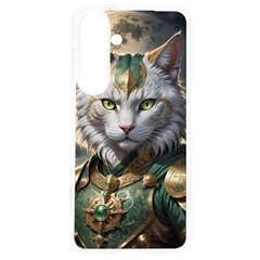 Epic Armored Cat Warrior Samsung Galaxy S24 6 2 Inch Tpu Uv Case by ExtraGoodSauce