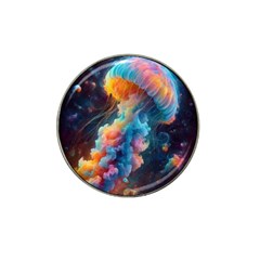 Cosmic Jellyfish Artwork Hat Clip Ball Marker