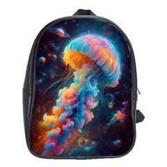 Cosmic Jellyfish Artwork School Bag (large)