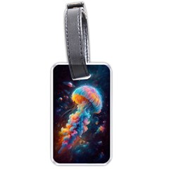 Cosmic Jellyfish Artwork Luggage Tag (one Side)