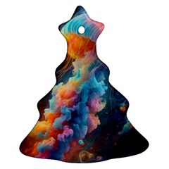 Cosmic Jellyfish Artwork Christmas Tree Ornament (two Sides) by ExtraGoodSauce