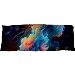 Cosmic Jellyfish Artwork 25 x67  Body Pillow Case Dakimakura (two Sides) by ExtraGoodSauce