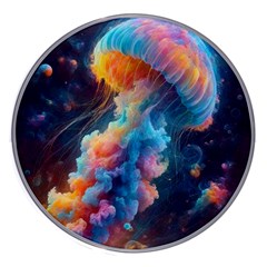 Cosmic Jellyfish Artwork Wireless Fast Charger(white) by ExtraGoodSauce