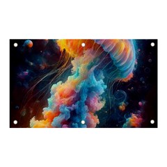 Cosmic Jellyfish Artwork Banner And Sign 5  X 3  by ExtraGoodSauce