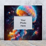 Cosmic Jellyfish Artwork White Wall Photo Frame 5  x 7  Front