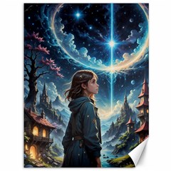 Enchanting Fantasy Night Sky Scene Canvas 36  X 48  by ExtraGoodSauce