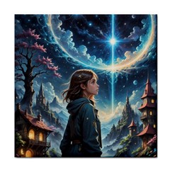 Enchanting Fantasy Night Sky Scene Face Towel