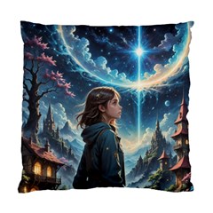 Enchanting Fantasy Night Sky Scene Standard Cushion Case (one Side) by ExtraGoodSauce