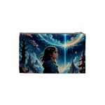 Enchanting Fantasy Night Sky Scene Cosmetic Bag (Small) Back