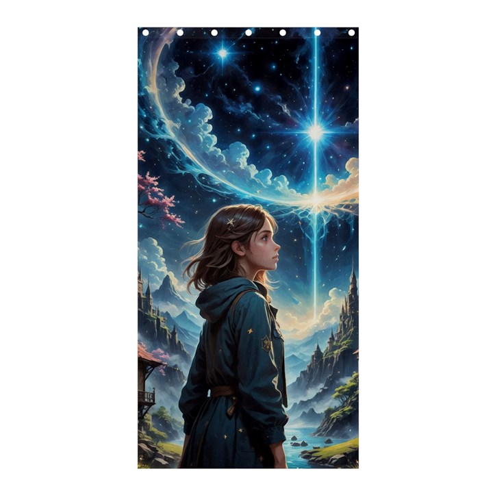 Enchanting Fantasy Night Sky Scene Shower Curtain 36  x 72  (Stall) 