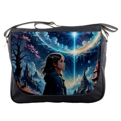 Enchanting Fantasy Night Sky Scene Messenger Bag